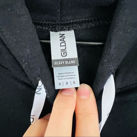 UNISEX BLACK/WHITE Designer Inspired Custom Hoodie Hooded Sweatshirt NWOT - Picture 5 of 5